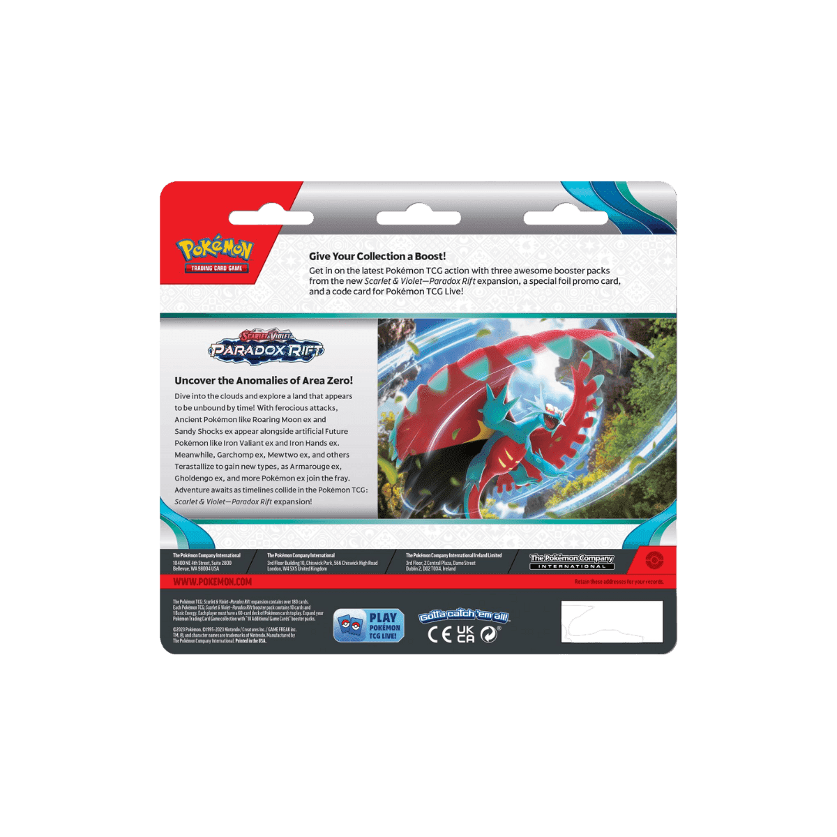Pokémon - Paradox Rift - 3BB Blister - Arctibax - Afbeelding 2
