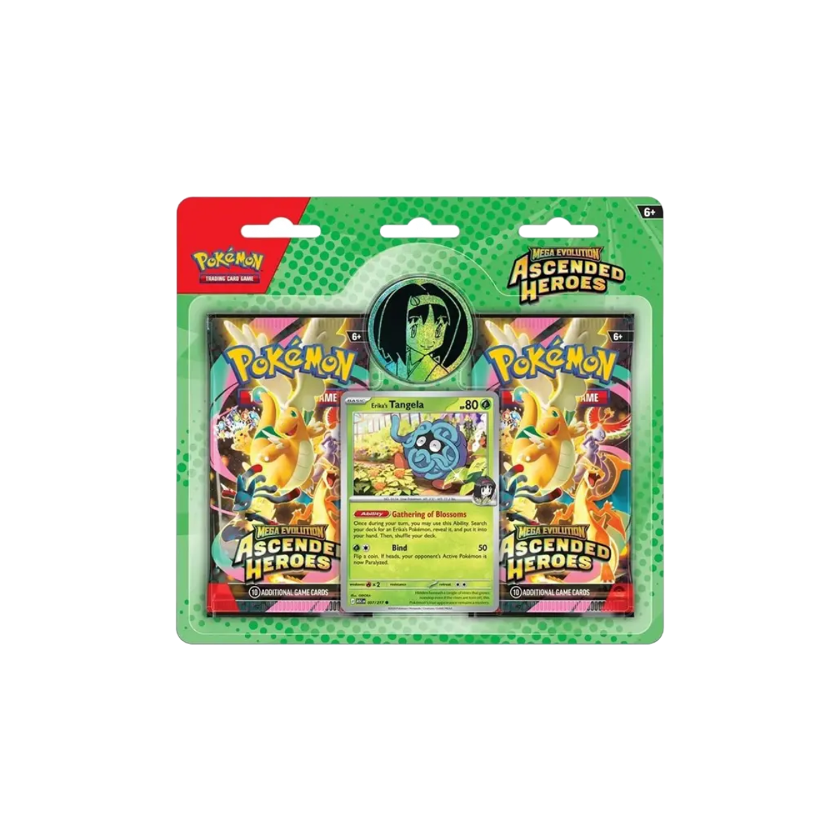 Pokémon - Mega Evolution - Ascended Heroes - Enhanced 2 Pack Blister - Erika's Tangela