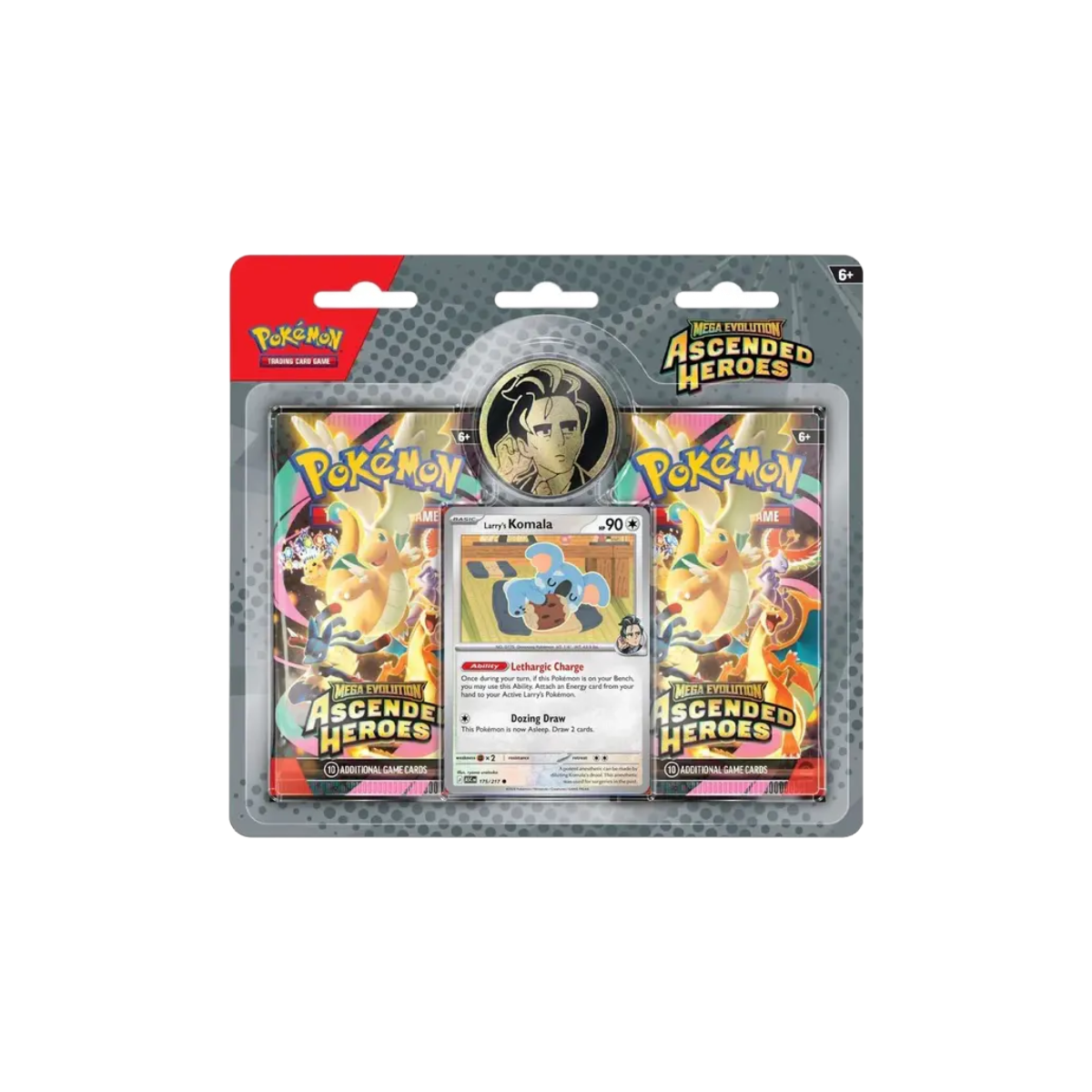 Pokémon - Mega Evolution - Ascended Heroes - Enhanced 2 Pack Blister - Larry's Komala